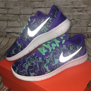Kids Nike Free RN Print (GS) reflective Logo
